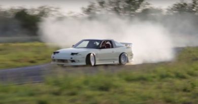 Drifting Nissan S13 in an Abandoned Development