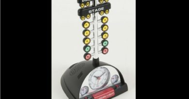 NHRA Racing Alarm Clock with Christmas Tree - A Great Car Guy Gift!